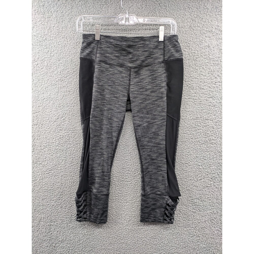 Athleta Mind Over Mat Gray Capri Crop Leggings Women's Medium Style 227787